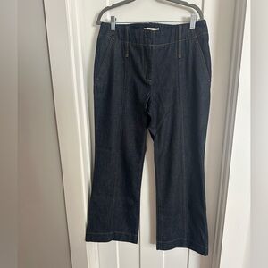 Tory Burch Navy Denim Trousers